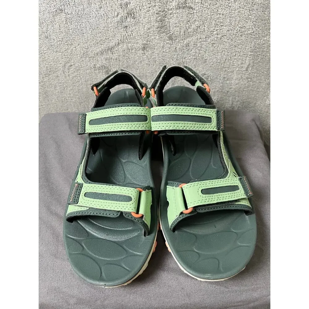 Merrell Huntington Sport Convert Sandals Green Hook Loop Outdoor Women's Size 8